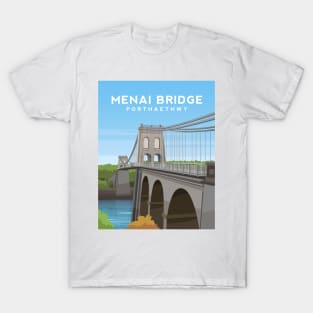 Menai Bridge, Anglesey - North Wales T-Shirt